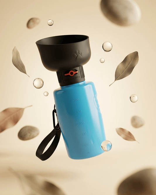 Portable Dog Water Bottle with Bowl | 600ml Travel Water Dispenser for Dogs — TailSetter - Tailsetter