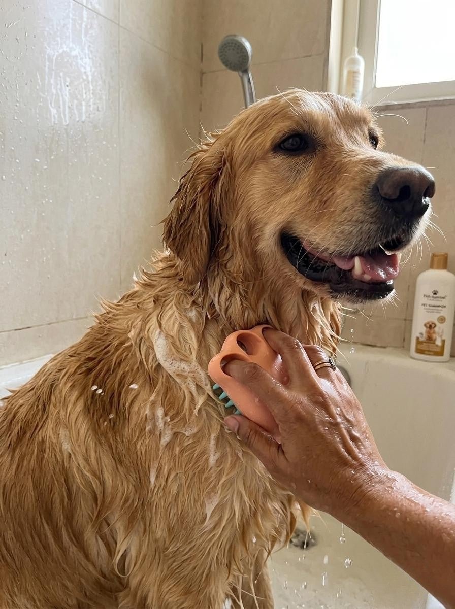 Pet Shampoo & Massage Brush - Tailsetter
