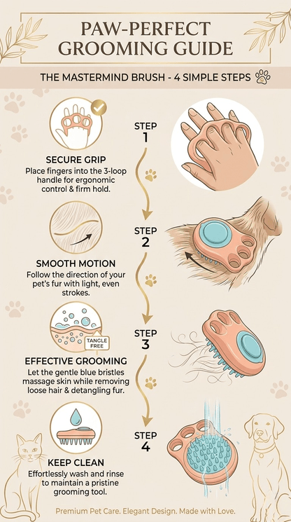 Pet Shampoo & Massage Brush - Tailsetter