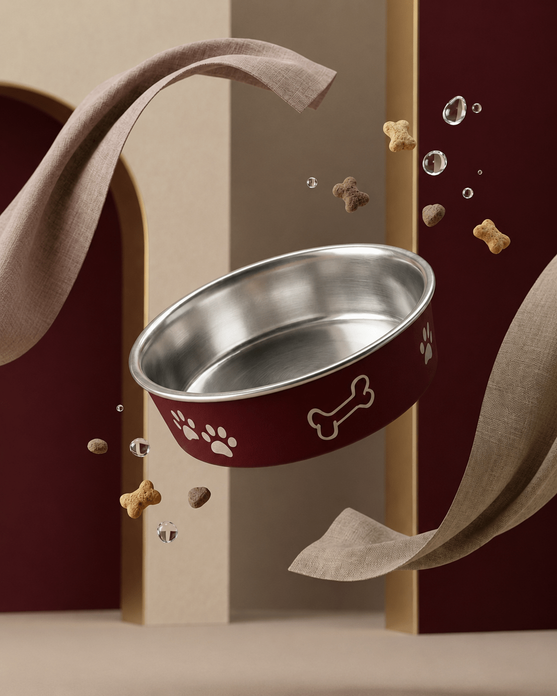 Pawprint Steel Bowl - Tailsetter