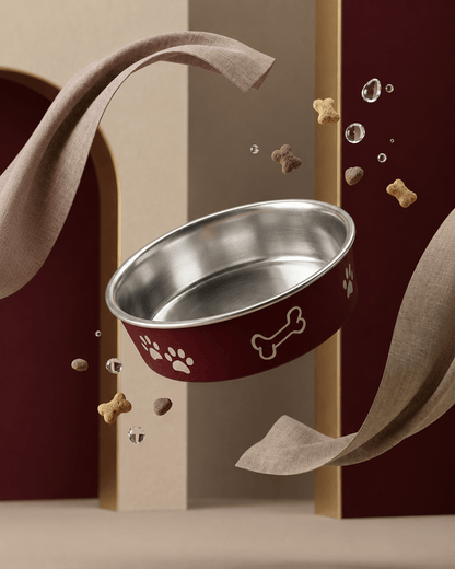 Pawprint Steel Bowl - Tailsetter