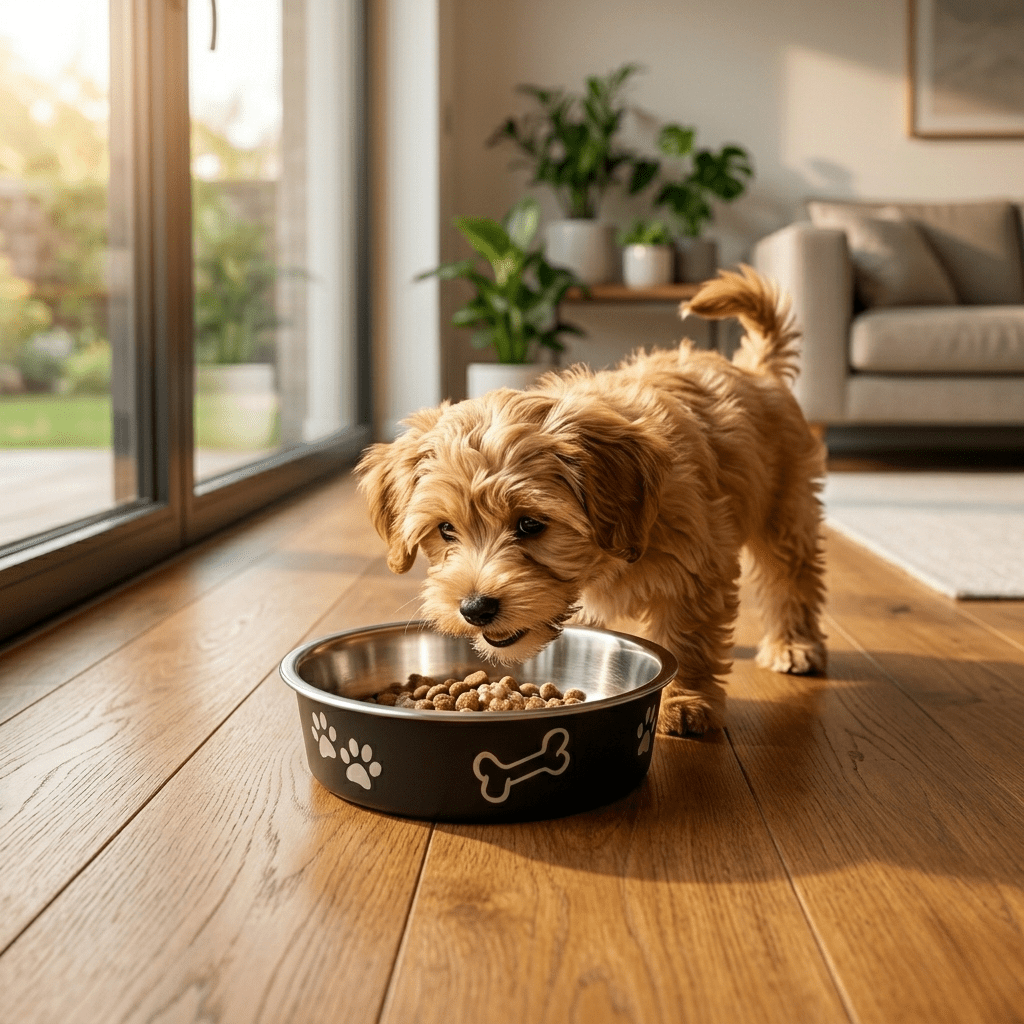 Stainless Steel Dog Bowl | Non - Slip Pet Food & Water Bowl with Paw Print Design – Black - Tailsetter