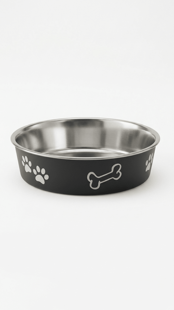 Pawprint Steel Bowl