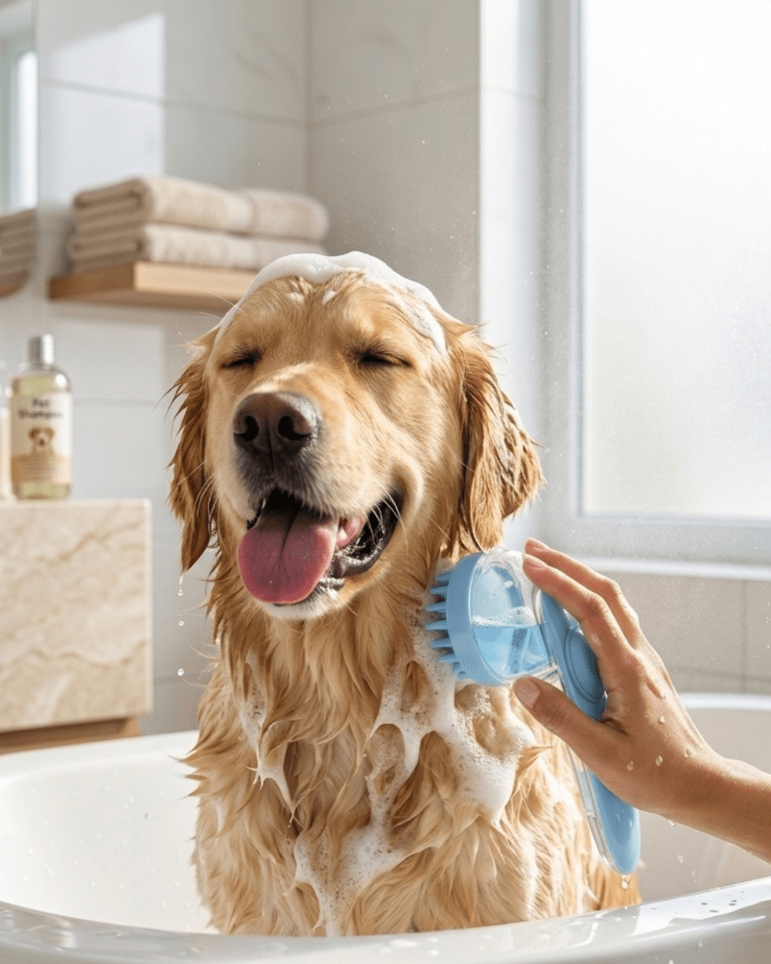 Self - Cleaning Pet Grooming Brush | Silicone Bristles for Dogs & Cats — TailSetter - Tailsetter