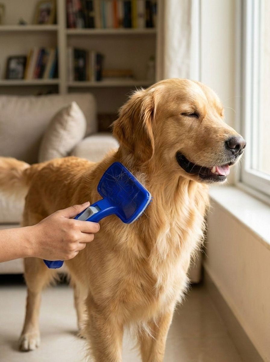 Self - Cleaning Slicker Brush with Plastic Bristles - Tailsetter