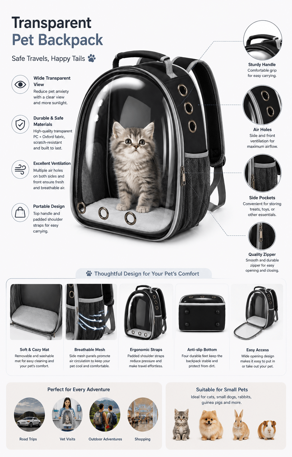 Clearview Bubble Backpack - Tailsetter