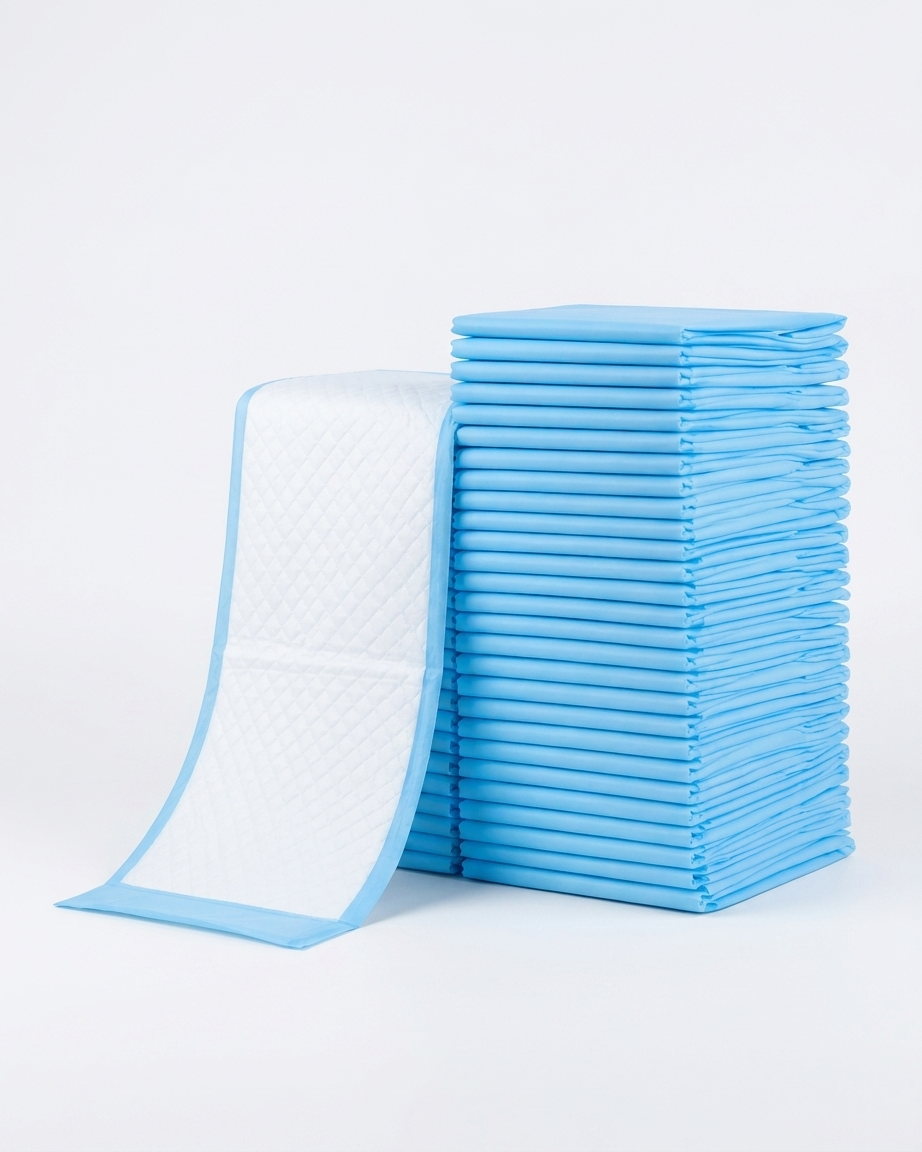 TailSetter Crisp Training Pads – Pack of 20 disposable dog training pads showing 5-layer construction