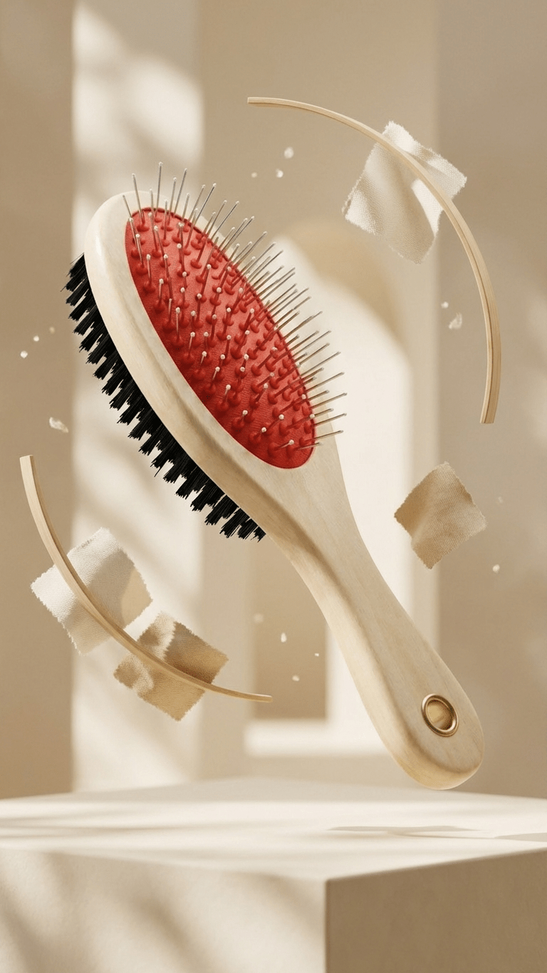 Doubled Sided Wooden Brush For Pets - Tailsetter
