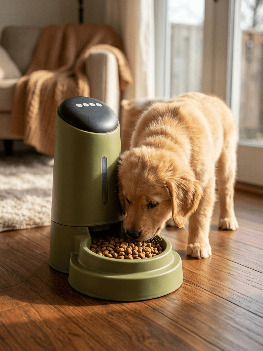 Automatic Pet Food Dispenser | Gravity - Fed for Dogs & Cats — TailSetter - Tailsetter