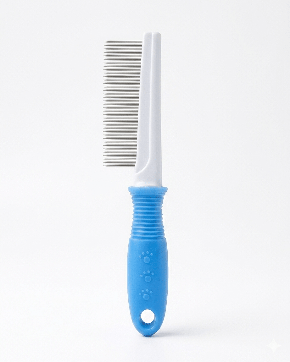 Fine - Tooth Pet Grooming Comb | Stainless Steel Flea & Dematting Comb for Dogs & Cats — TailSetter - Tailsetter