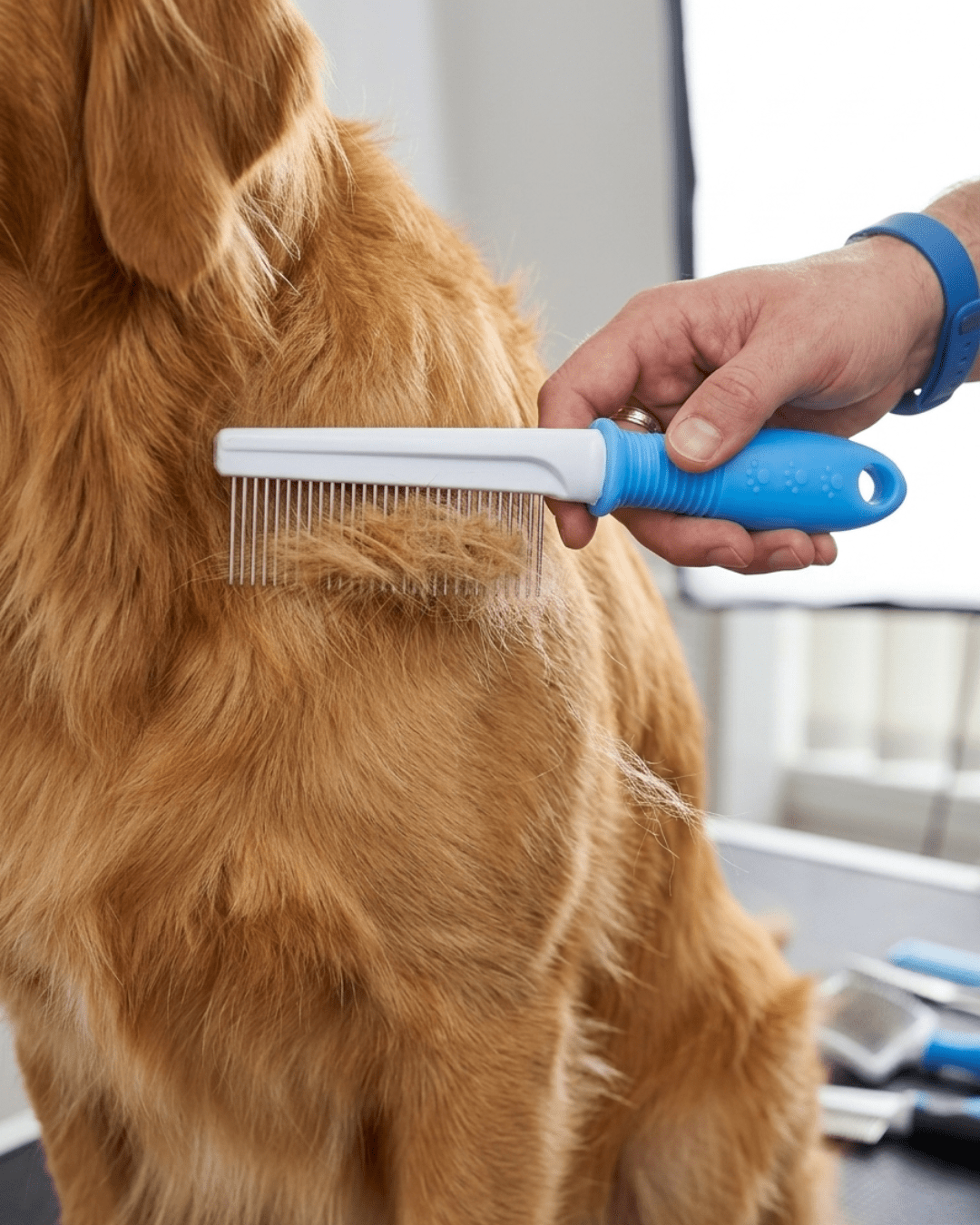 Fine - Tooth Pet Grooming Comb | Stainless Steel Flea & Dematting Comb for Dogs & Cats — TailSetter - Tailsetter
