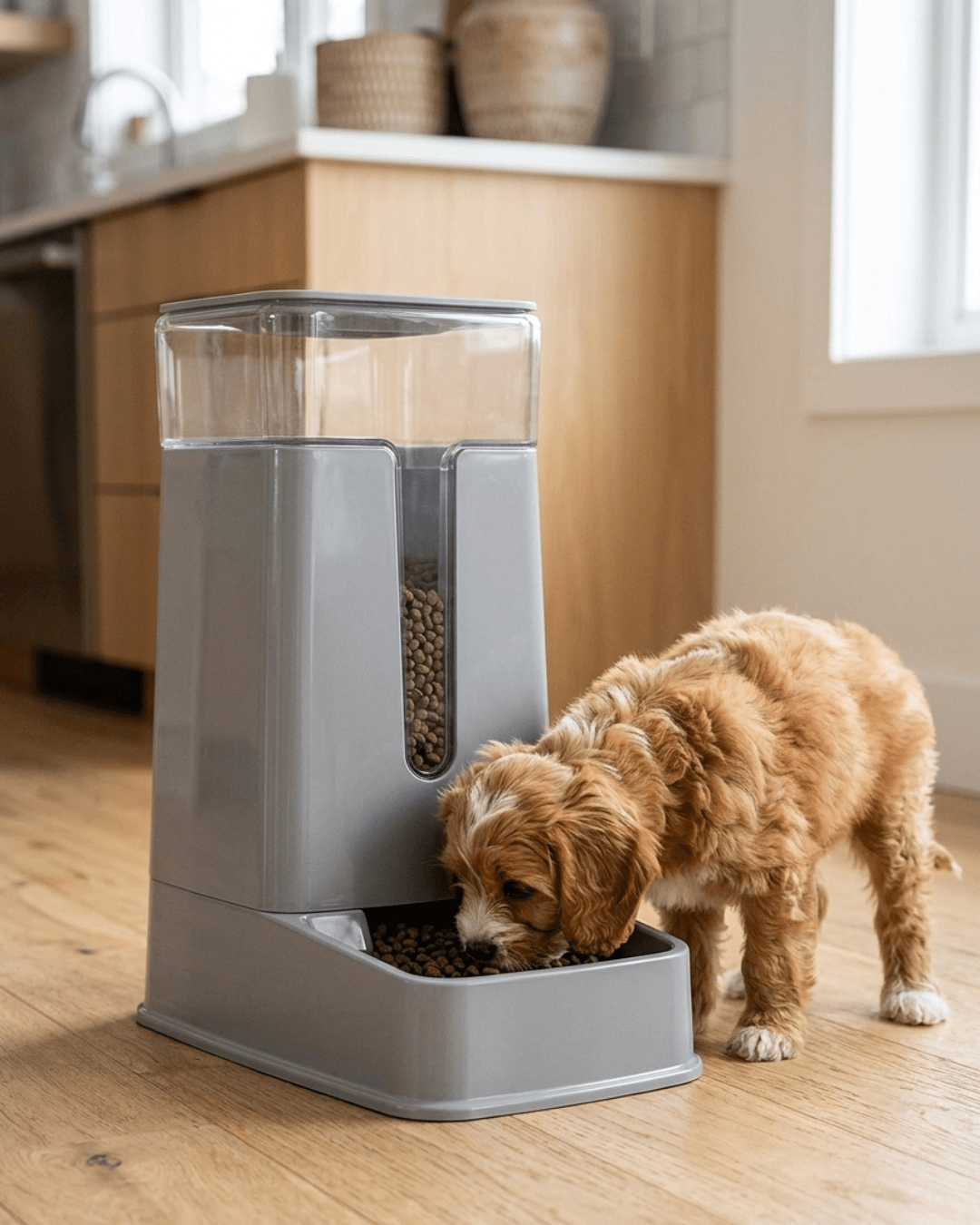 Large Automatic Pet Food Dispenser | Gravity - Fed with Clear Reservoir for Dogs & Cats — TailSetter - Tailsetter