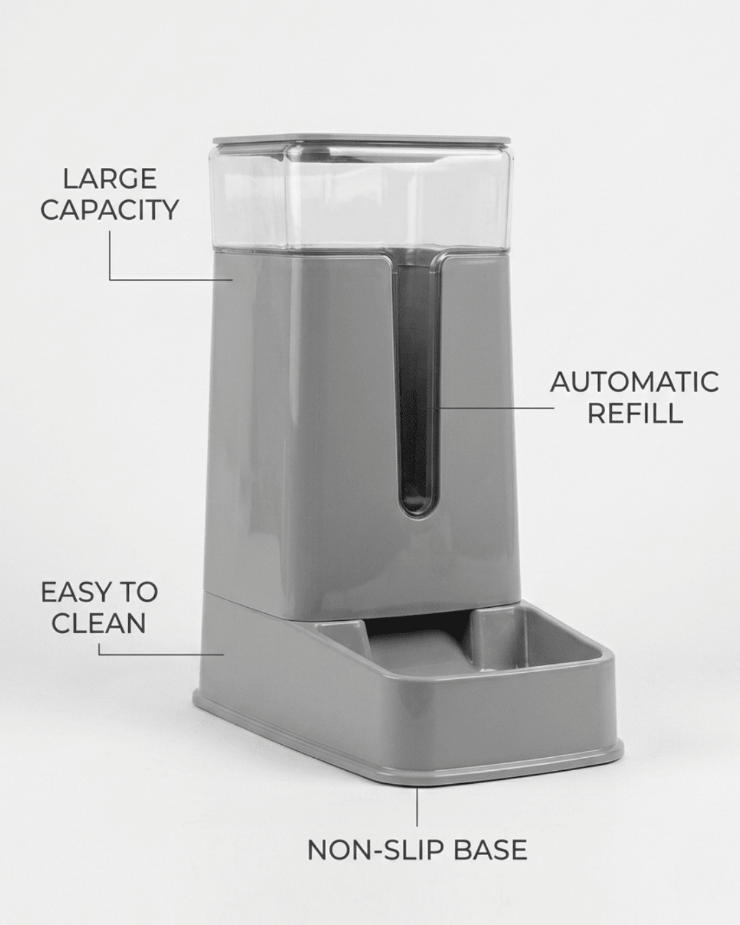 Large Automatic Pet Food Dispenser | Gravity - Fed with Clear Reservoir for Dogs & Cats — TailSetter - Tailsetter