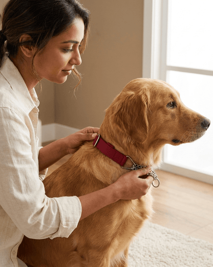 Martingale Dog Collar | Nylon & Chain Training Collar for Dogs — TailSetter - Tailsetter