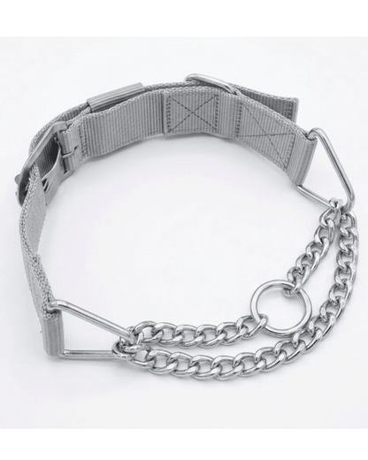 Martingale Dog Collar | Nylon & Chain Training Collar for Dogs — TailSetter - Tailsetter