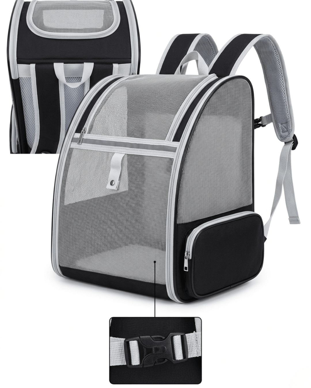 Pet Carrier Backpack | Breathable Mesh Backpack for Cats & Small Dogs — TailSetter - Tailsetter