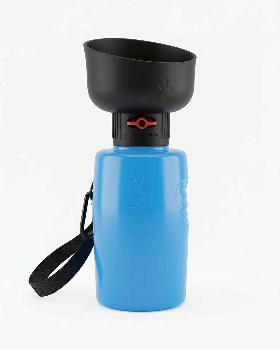Portable Dog Water Bottle with Bowl | 600ml Travel Water Dispenser for Dogs — TailSetter - Tailsetter