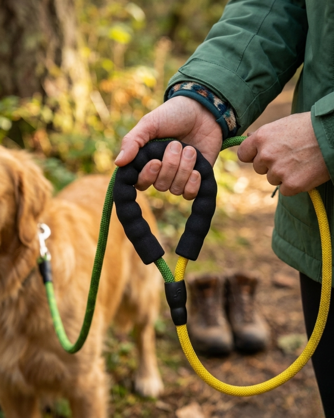 Rope Dog Leash | Padded Handle Braided Leash for Dogs — TailSetter - Tailsetter