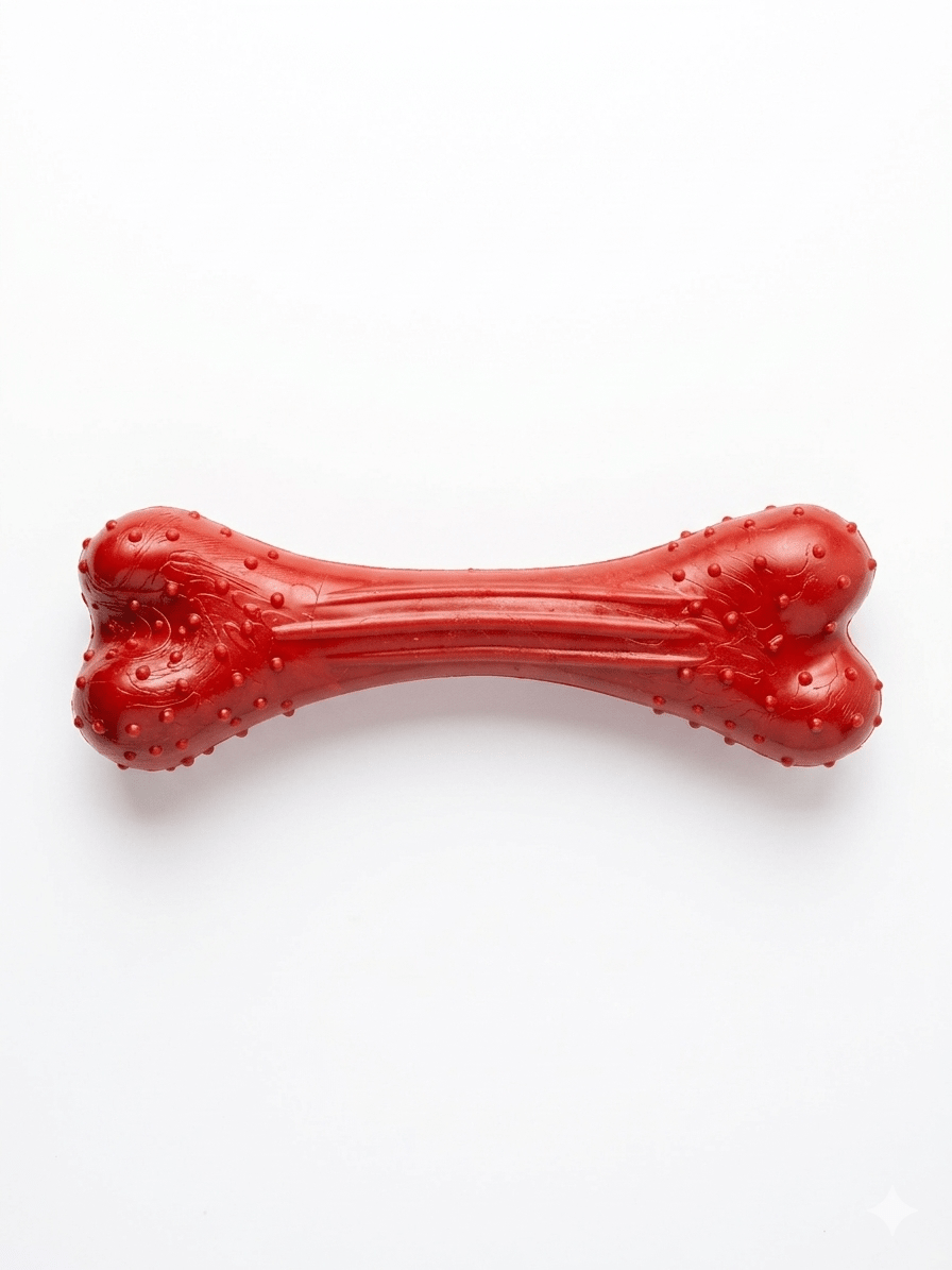 Rubber Dog Chew Toy Bone | Durable Textured Chew for Aggressive Chewers — TailSetter - Tailsetter