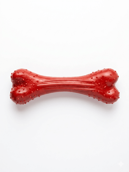 Rubber Dog Chew Toy Bone | Durable Textured Chew for Aggressive Chewers — TailSetter - Tailsetter