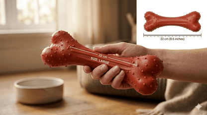 Rubber Dog Chew Toy Bone | Durable Textured Chew for Aggressive Chewers — TailSetter - Tailsetter