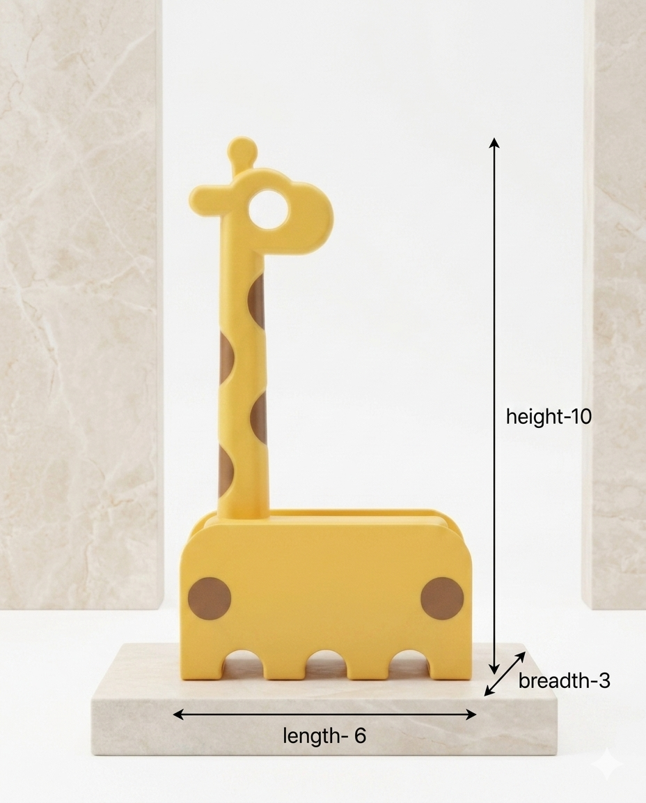 TailSetter Sweep Lint Roller – Giraffe lint roller in green with pet hair collected on adhesive surface
