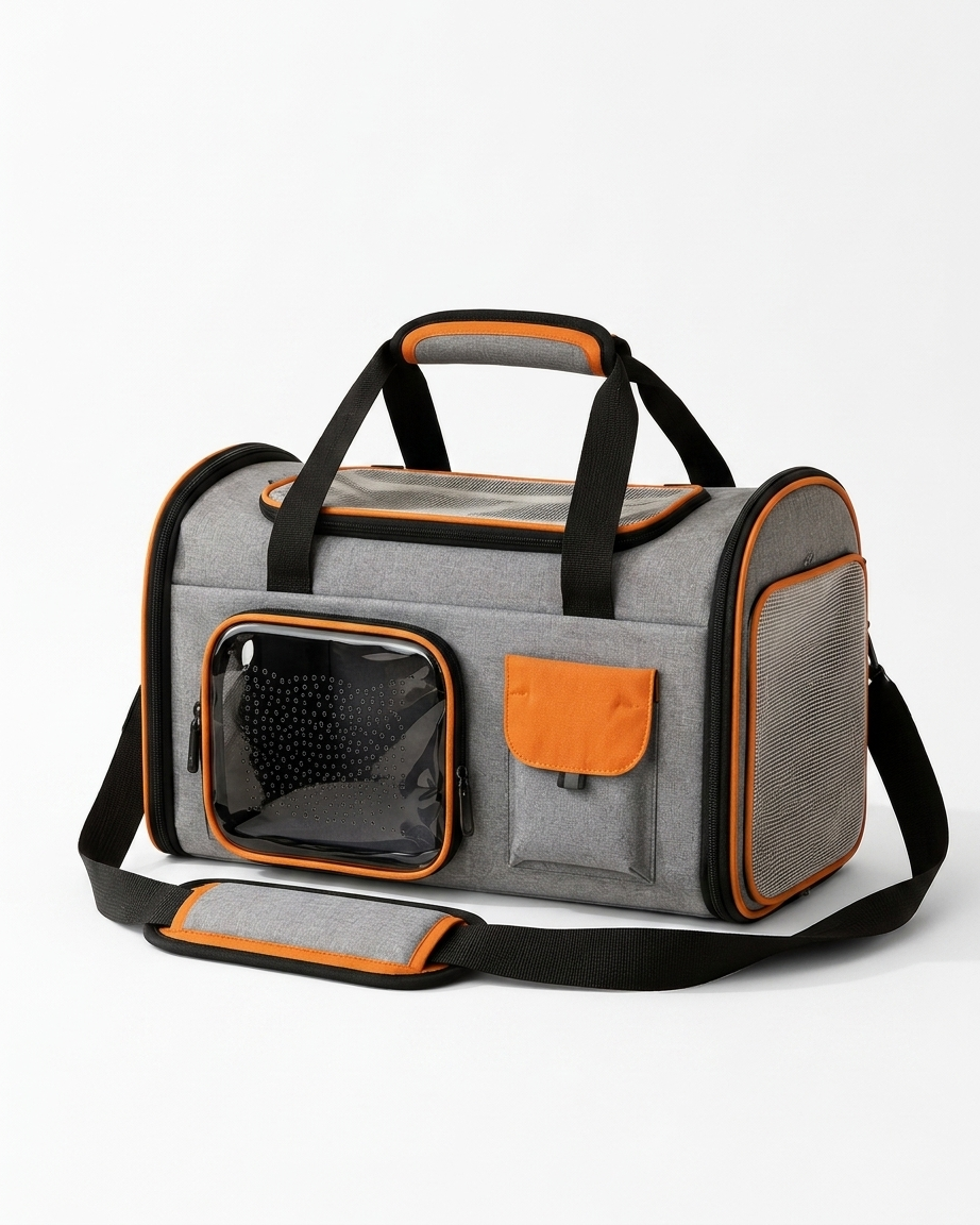 TailSetter Voyage Travel Carrier – Soft-sided mesh ventilated pet carrier bag for dogs and cats